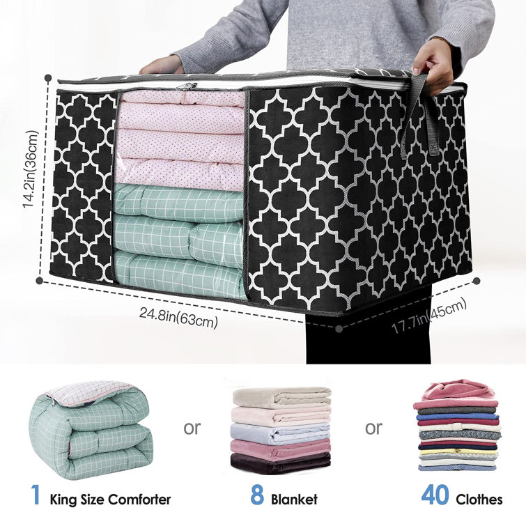 Blanket organizer deals storage bag